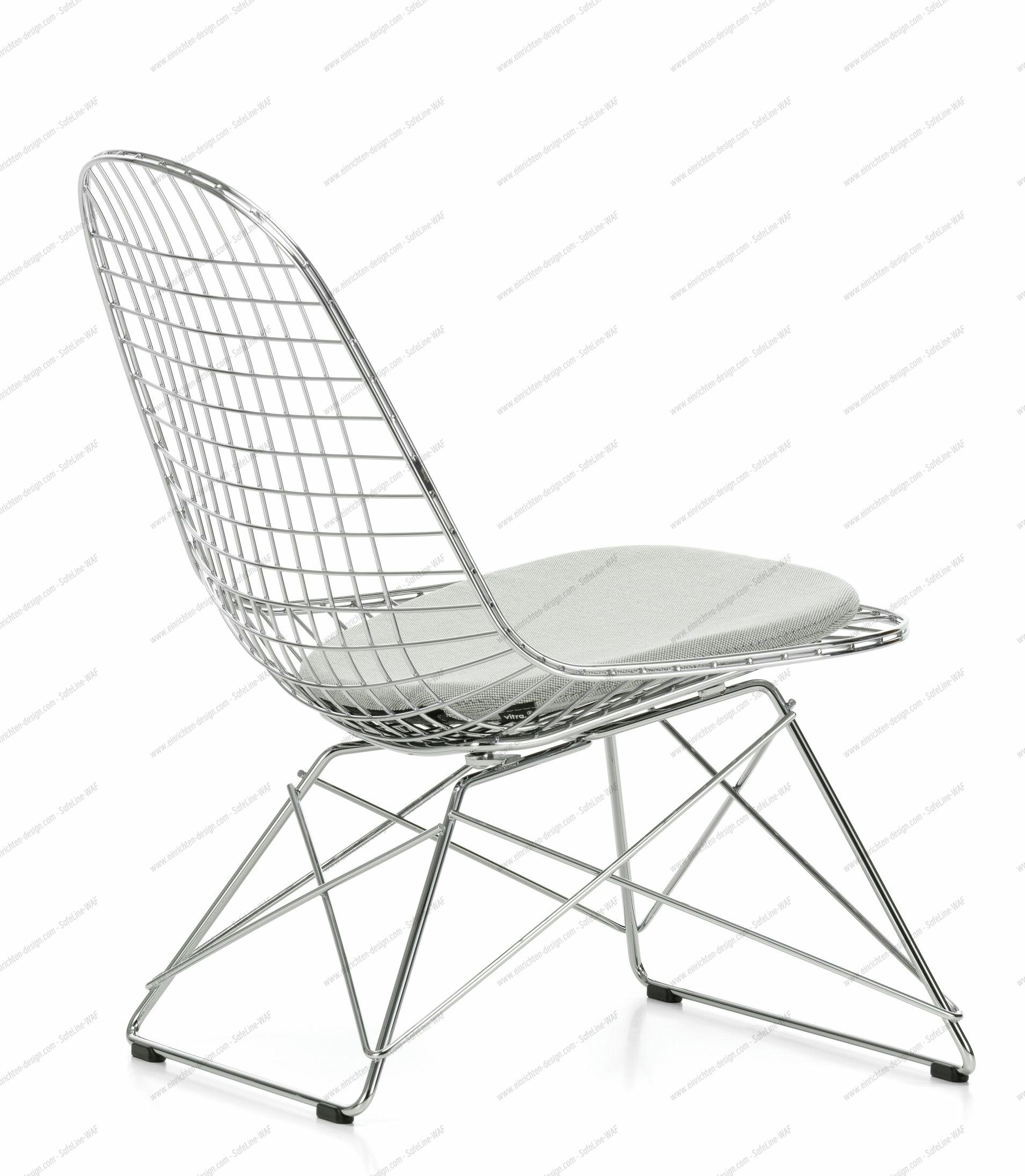 LKR-5 Wire Chair Chair with Seat Cushion Vitra