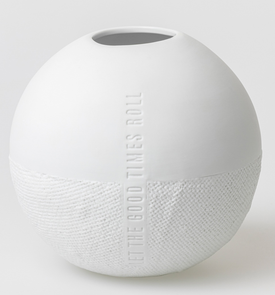 Formsprache Vase Let the Good Times Roll Wheels 