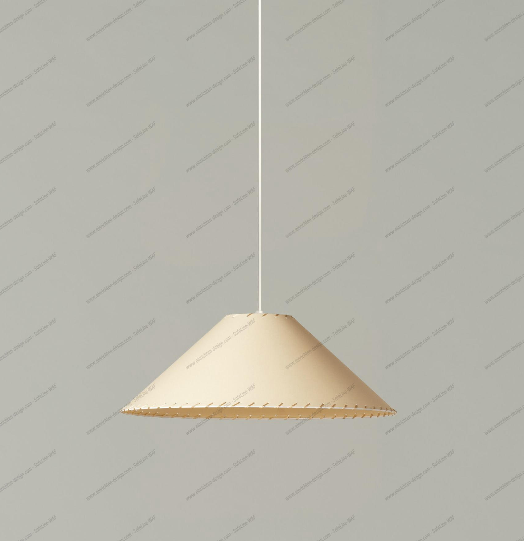 Sísísí cónicas planas MT4 suspension lamp Ø49cm beige Santa & Cole