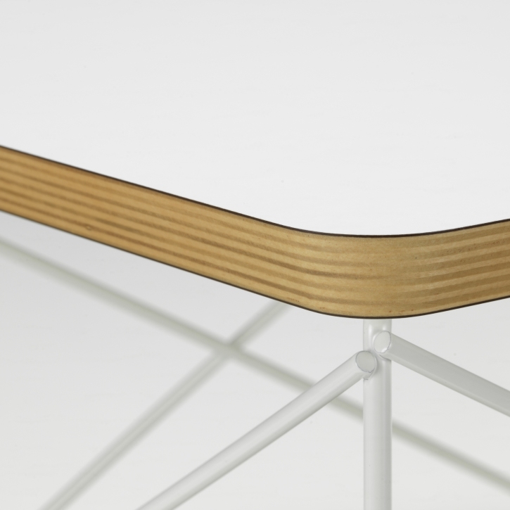 Occasional Table LTR Side Table HPL White Vitra Steel wire white powder-coated