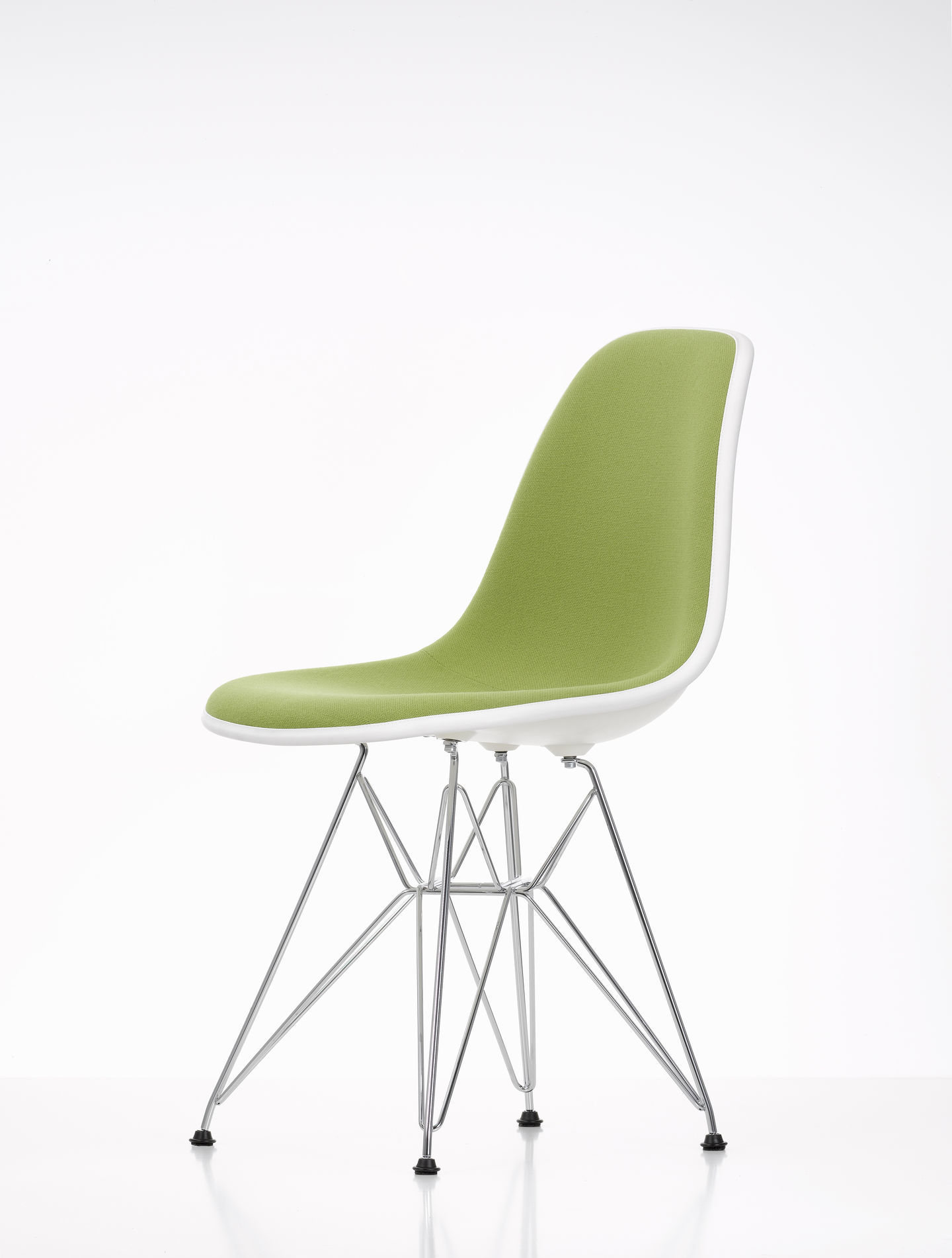Eames Plastic Side Chair DSR Chair Fully upholstered Vitra