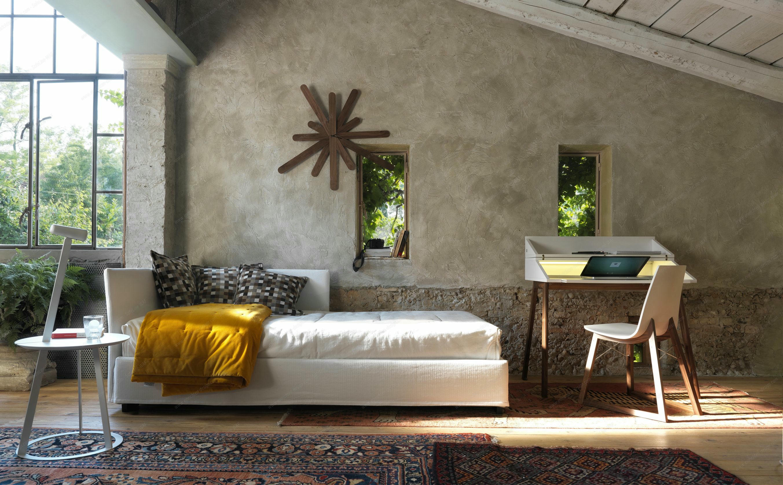 Albino Torcia Side Table Walnut / White Casamania Horm