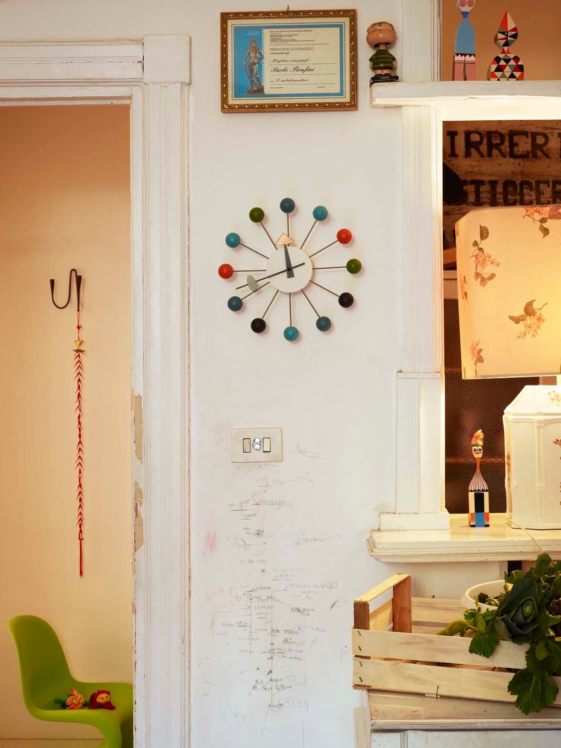 Ball Clock  Wall Clock - multicolour