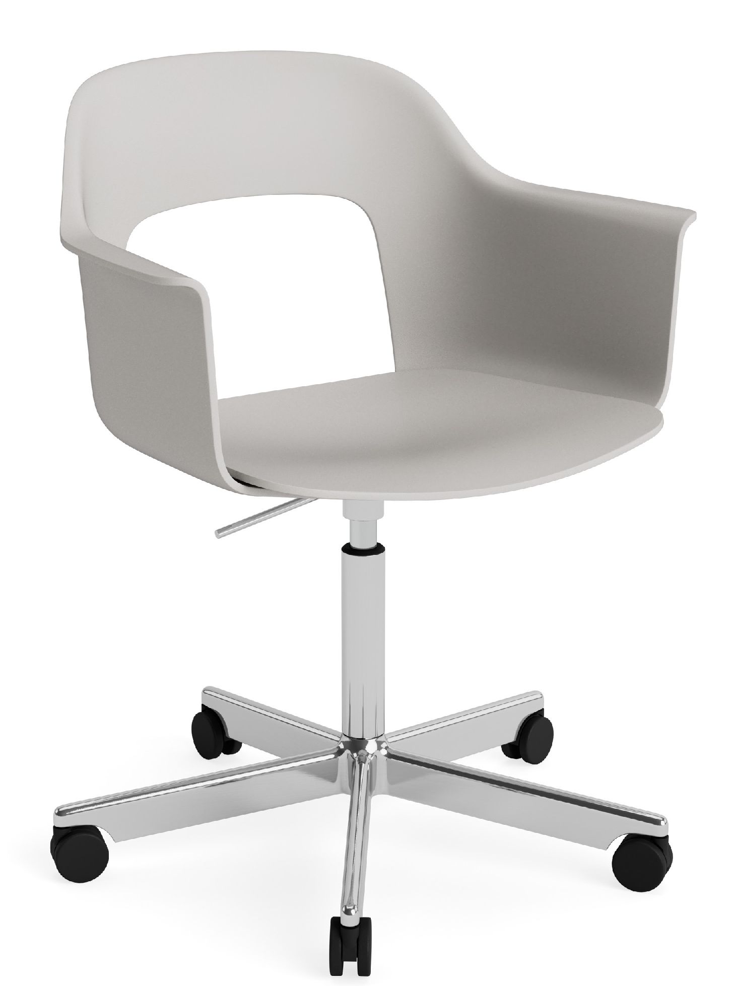 Layout Armchair 241 Armchair 5-star base swivel mechanism with gas spring Hay 