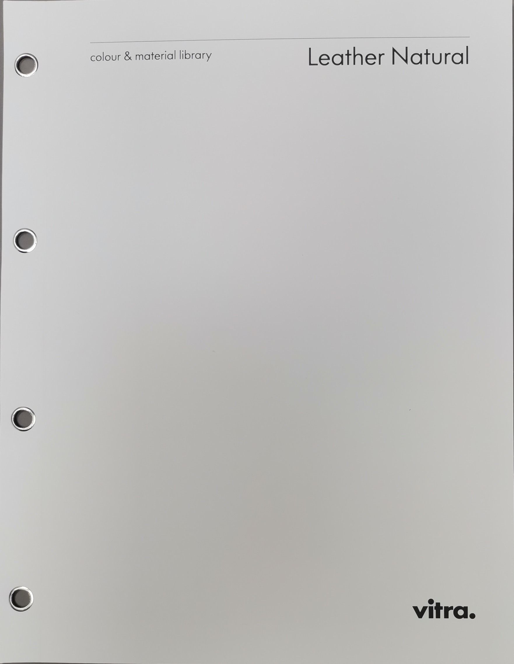 Leather Sample Card leather Natural Vitra