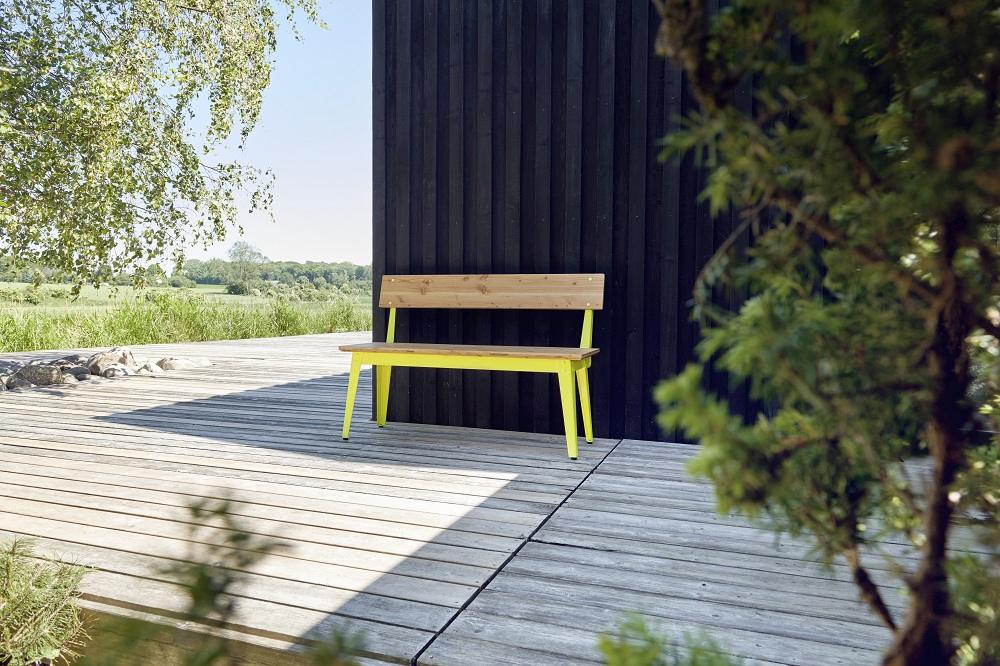 6Grad Outdoor bench with Backrest 185 cm Jan Cray