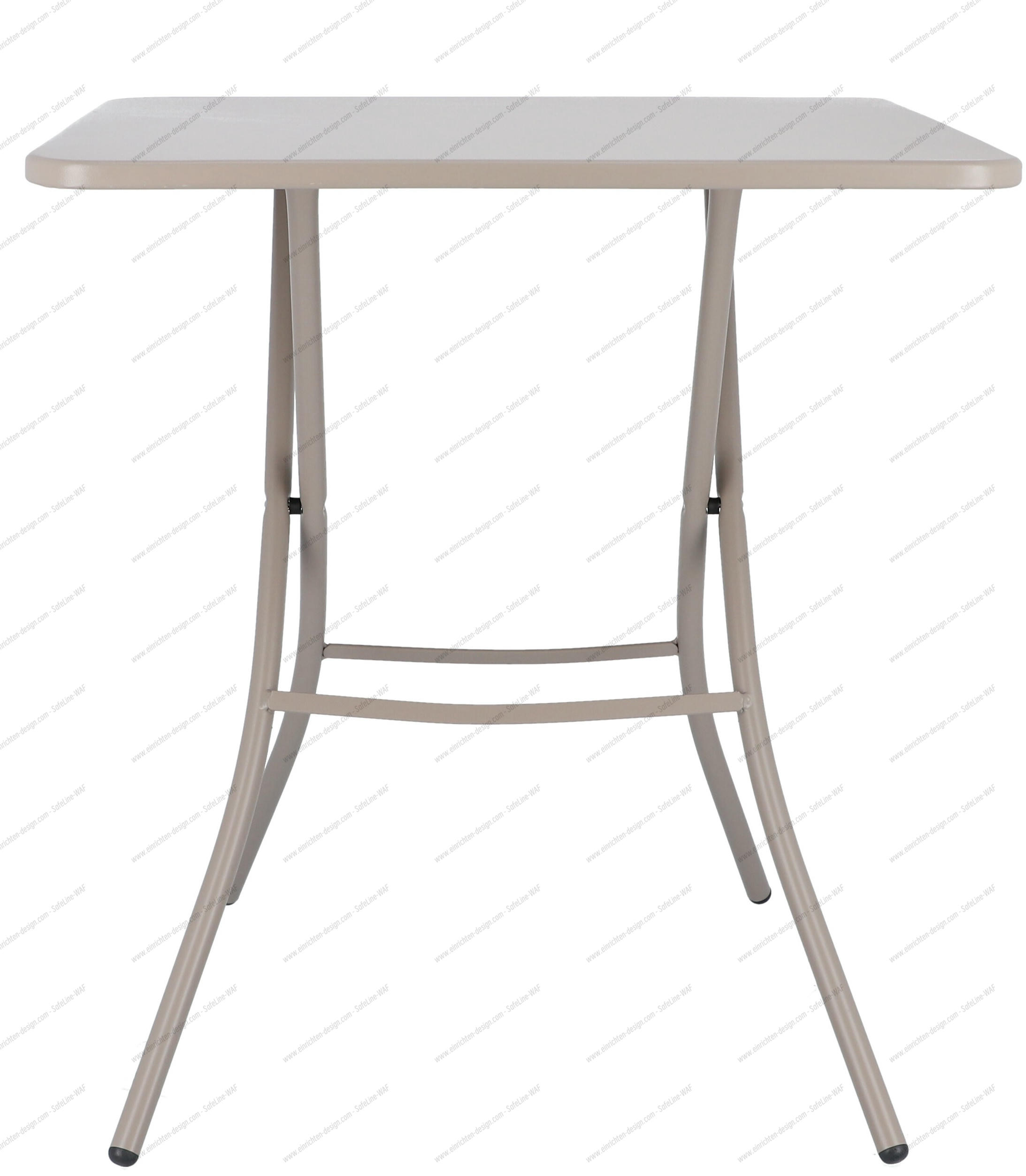 Fiam Sirio Folding Table W 67 x D 67 x H 73 cm Outdoor Jan Kurtz Taupe