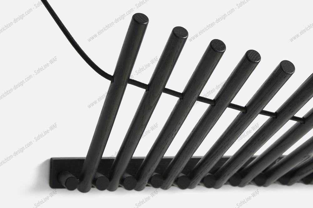 Knaegt Coat Rack Wall wall wardrobe Woud black oak