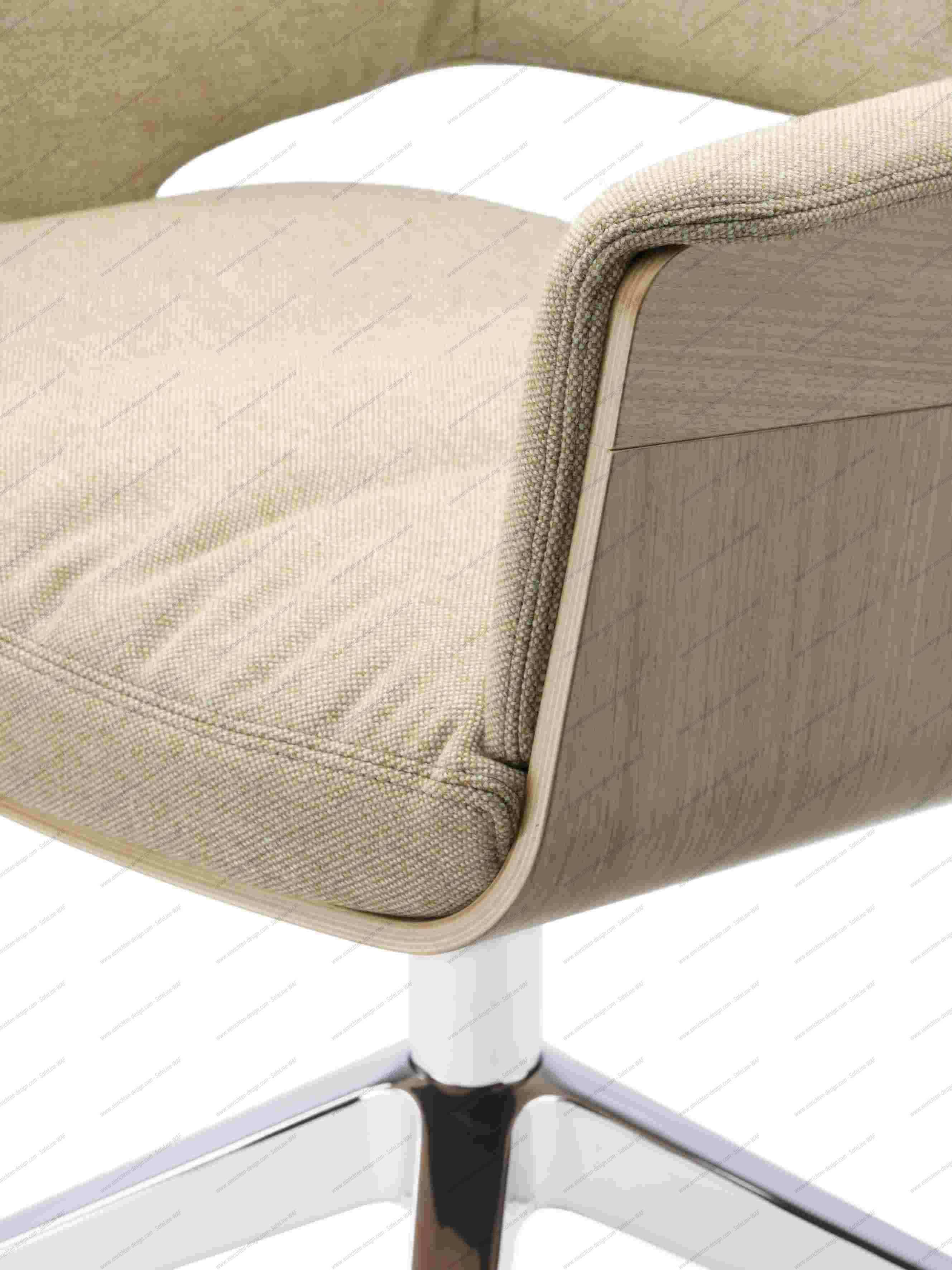 S 847 PVD Swivel armchair Thonet