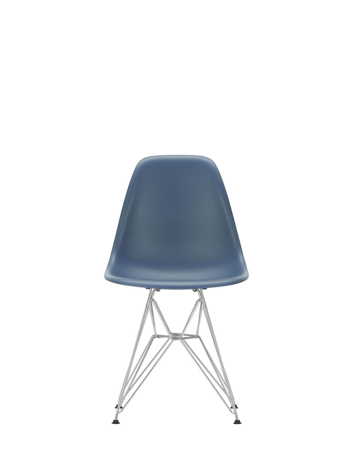 Eames Plastic Side Chair DSR Chair Vitra Black-Light Grey