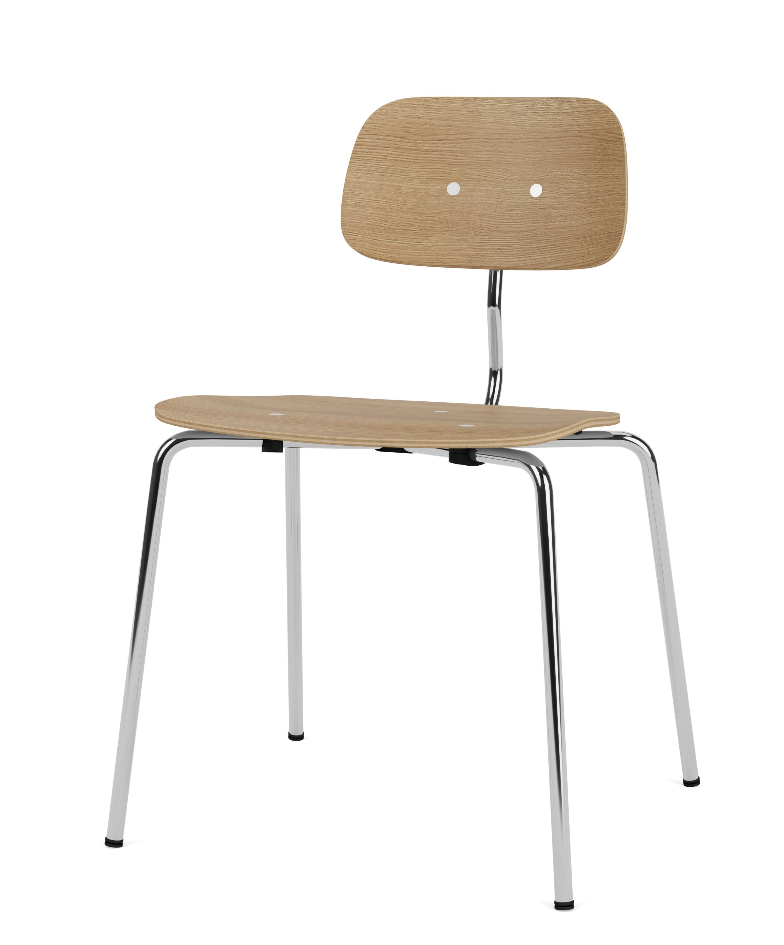 Kevi E2060 Chair Oak - Chrome Montana QUICK SHIP