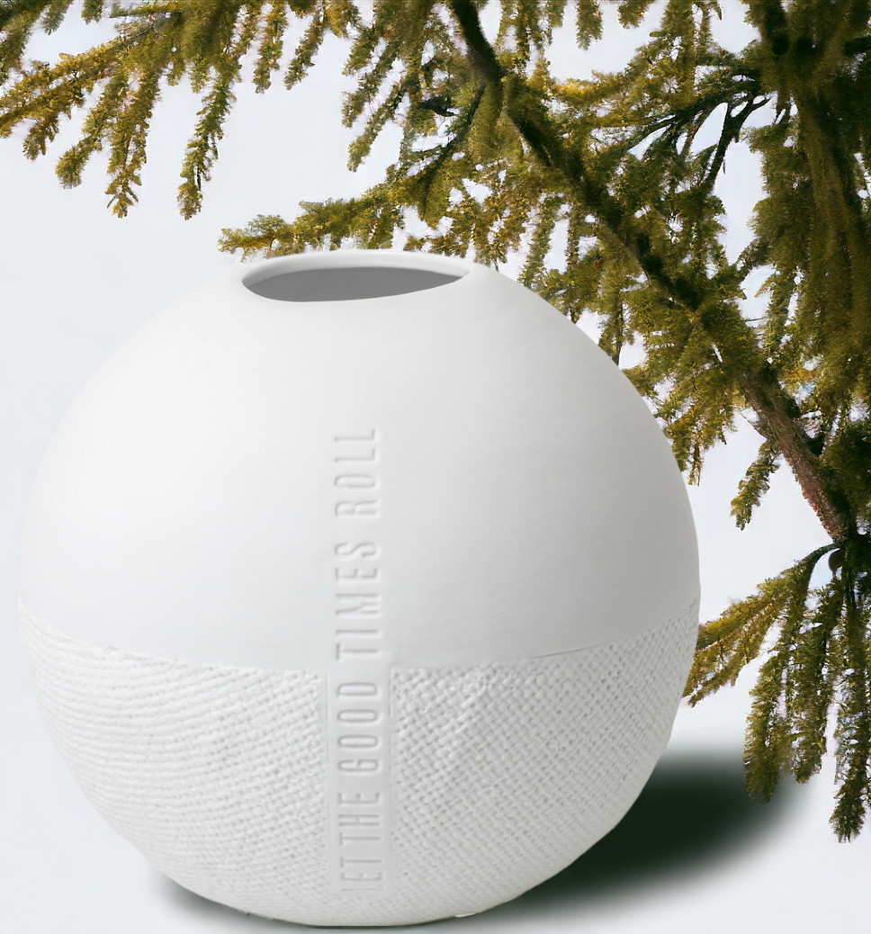 Formsprache Vase Let the Good Times Roll Wheels 