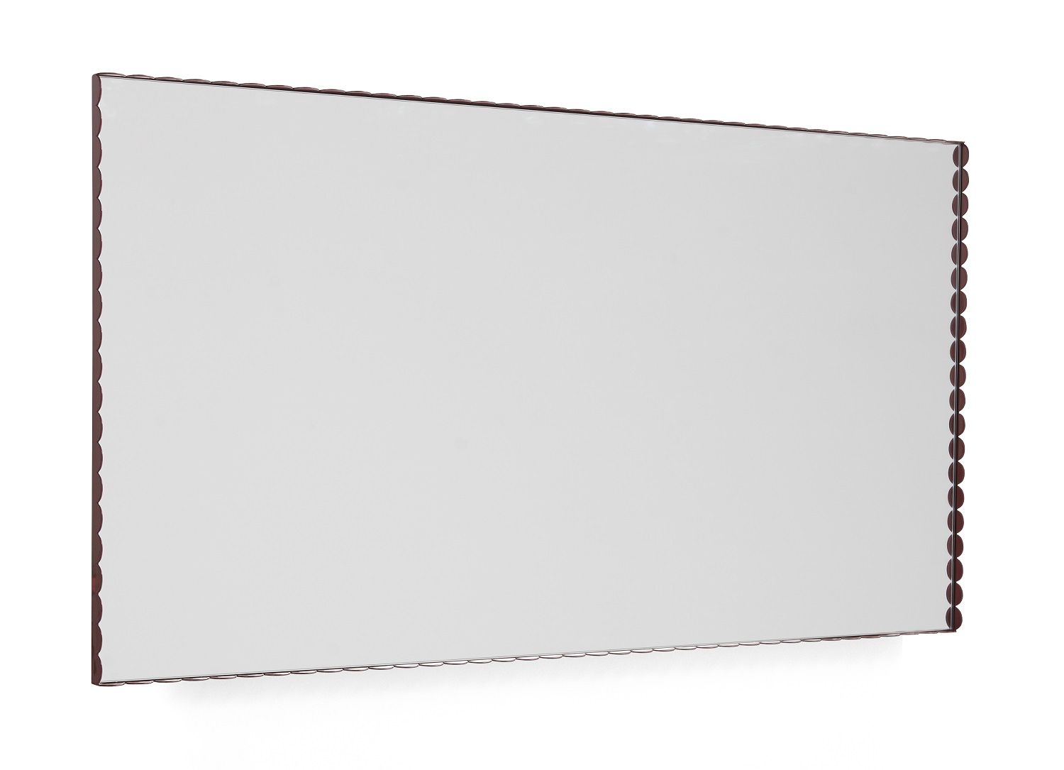 Arcs Mirror Rectangle Green/Burgundy Hay