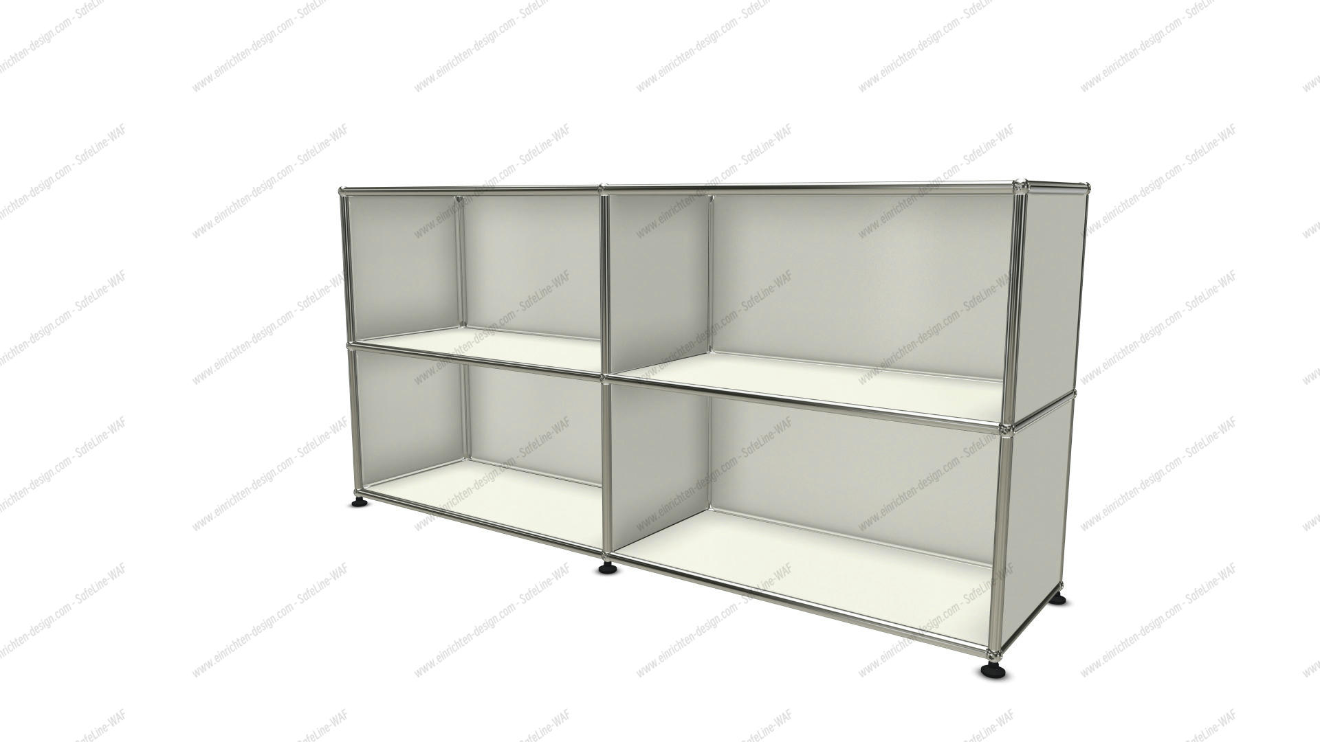 USM Haller Sideboard offen mit vier Fächern beige