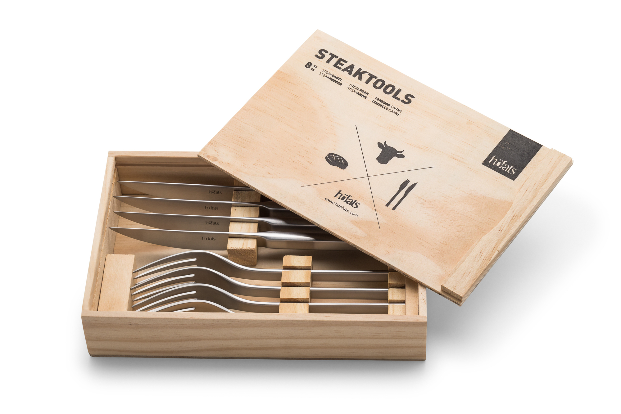 Steak Cutlery 8-piece höfats SINGLE PIECES