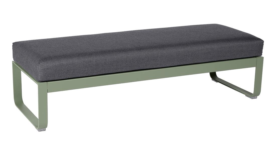 Bellevie 2-Seater Upholstered Stool Outdoor Fermob 
