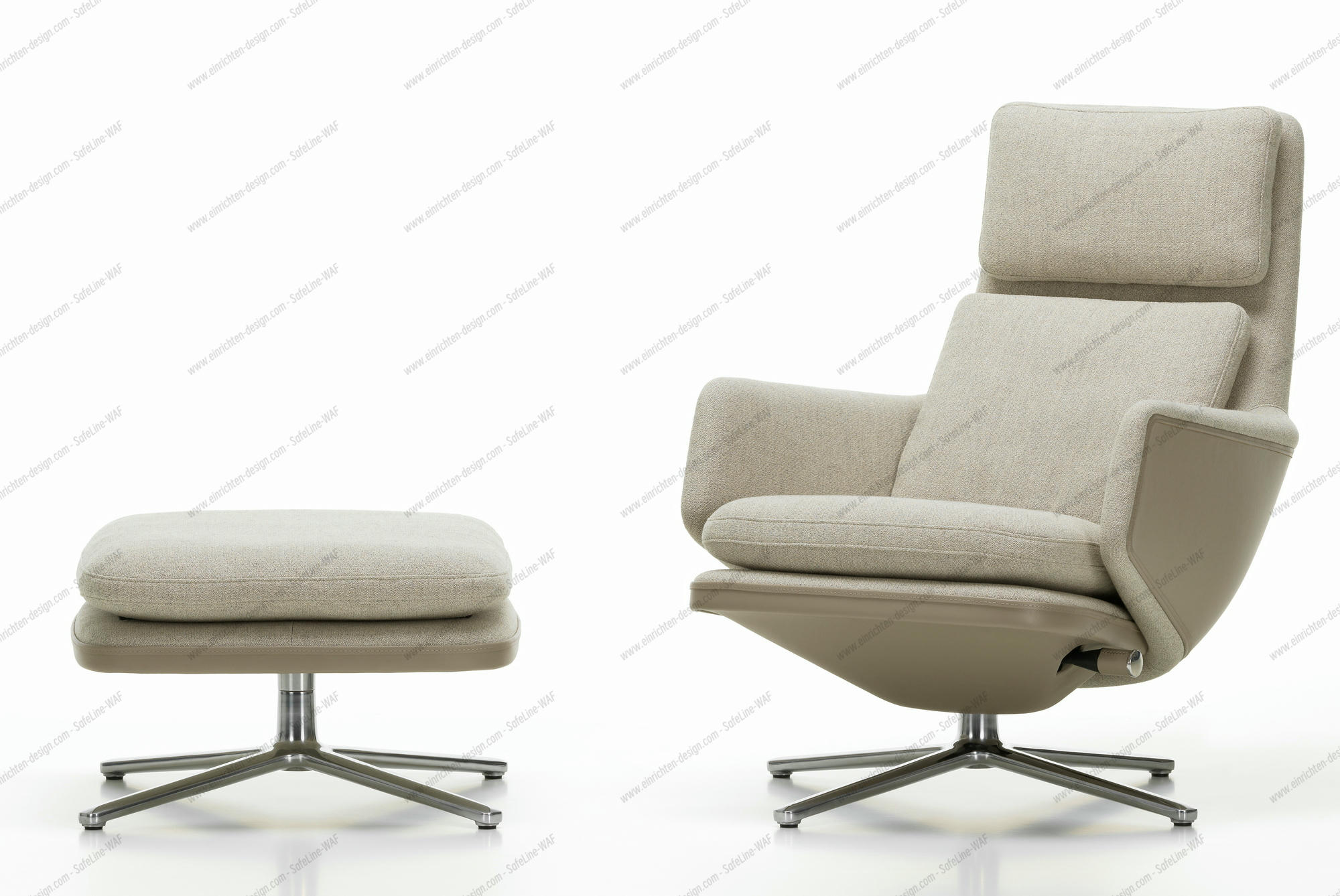 Grand Relax Armchair & Ottoman Vitra