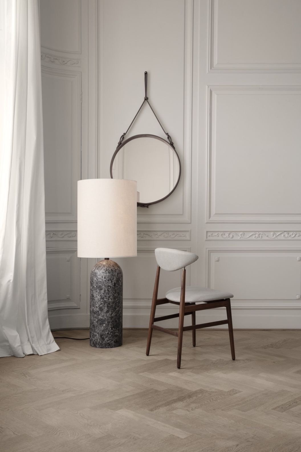 Adnet Circular Wall Mirror Gubi