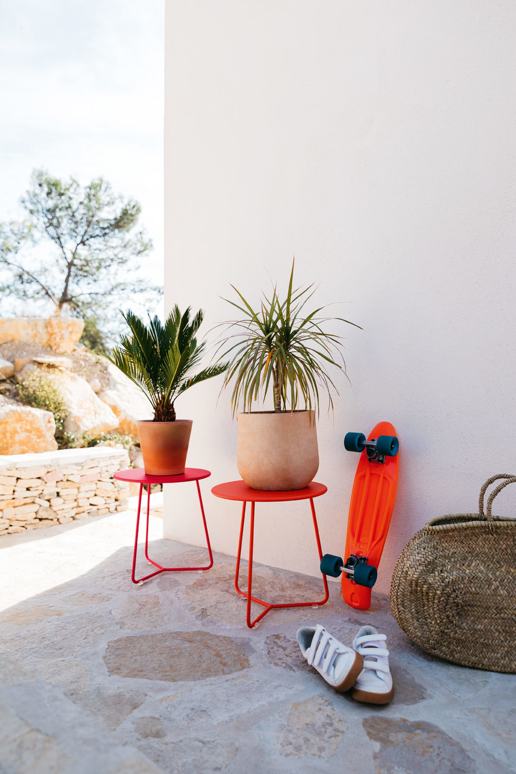 Cocotte small outdoor table Fermob Poppy red Cocotte small outdoor table Fermob Poppy red