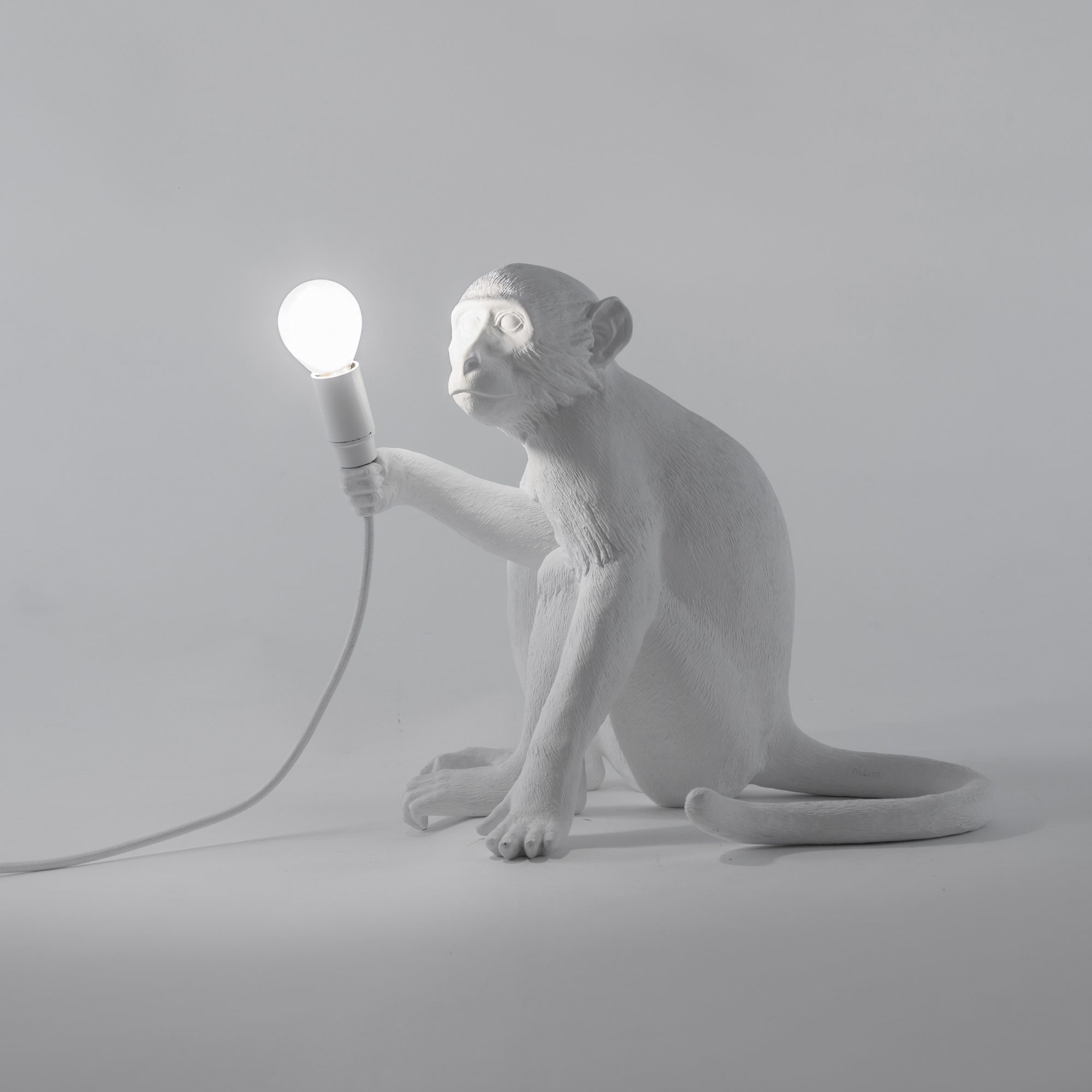 Monkey Sitting Lamp Indoor floor lamp / table lamp with switch Seletti SINGLE PIECE