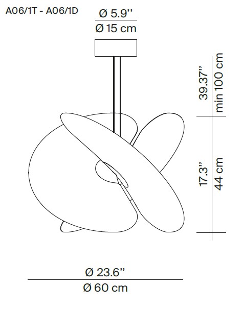 A06 1 Levante pendant lamp Luceplan