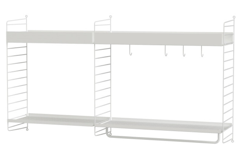 String  Kitchen Wall Shelf System A String Furniture