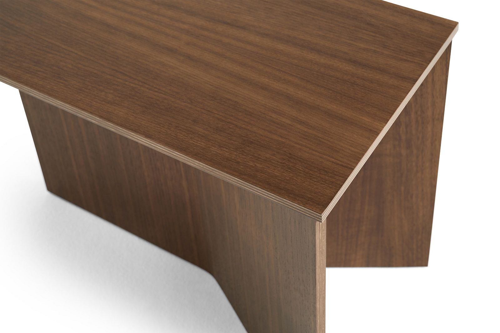 Slit Table Wood Oblong side table / coffee table Hay