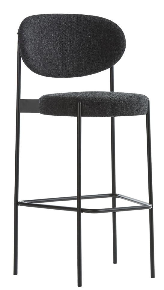 Series 430 Bar Stool Bar stool 75 cm BLACK / REMIX 123 Verpan SINGLE PIECES
