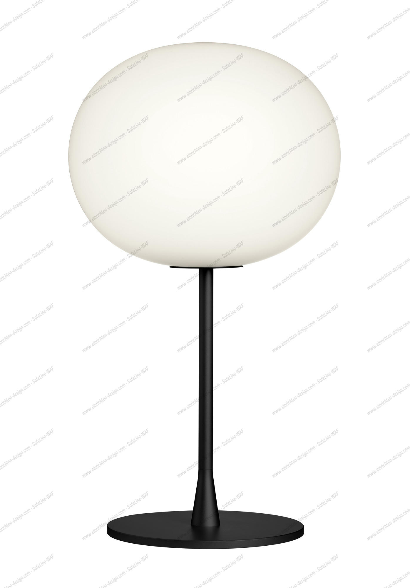Glo Ball Table Lamp Black Flos