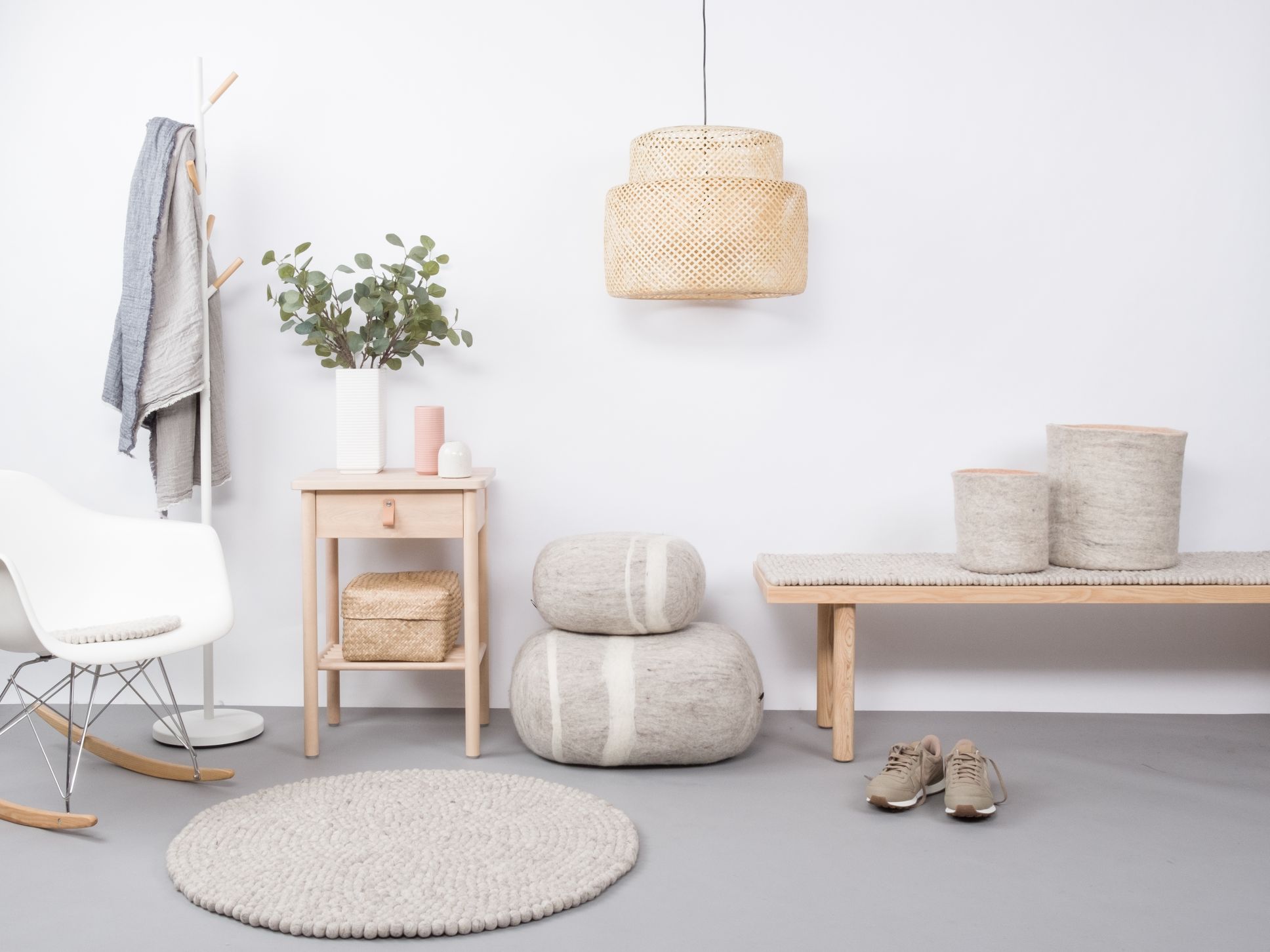 Felt Stone Stool L Béla myfelt