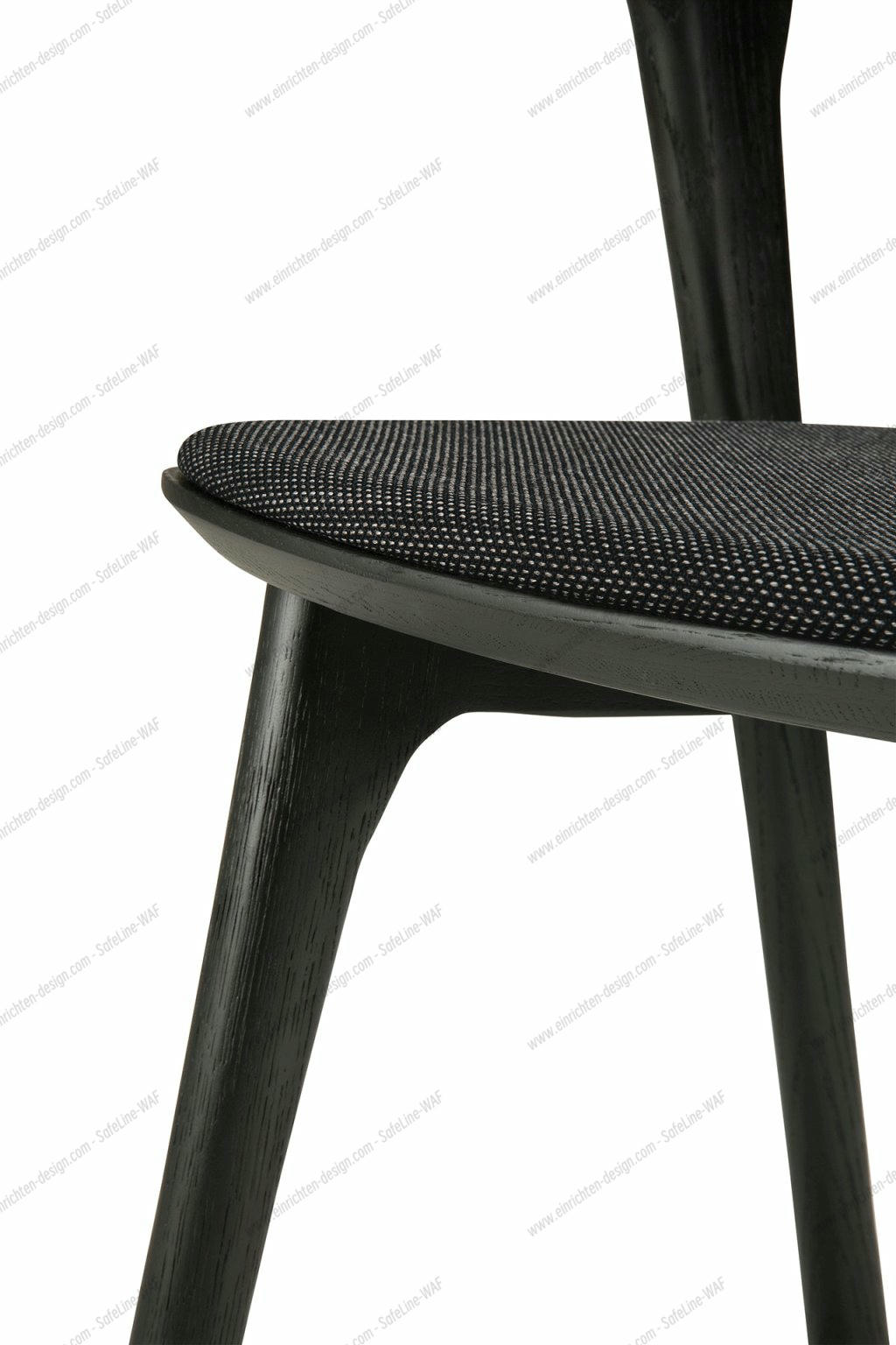 Bok chair brown oak / black fabric Ethnicraft 