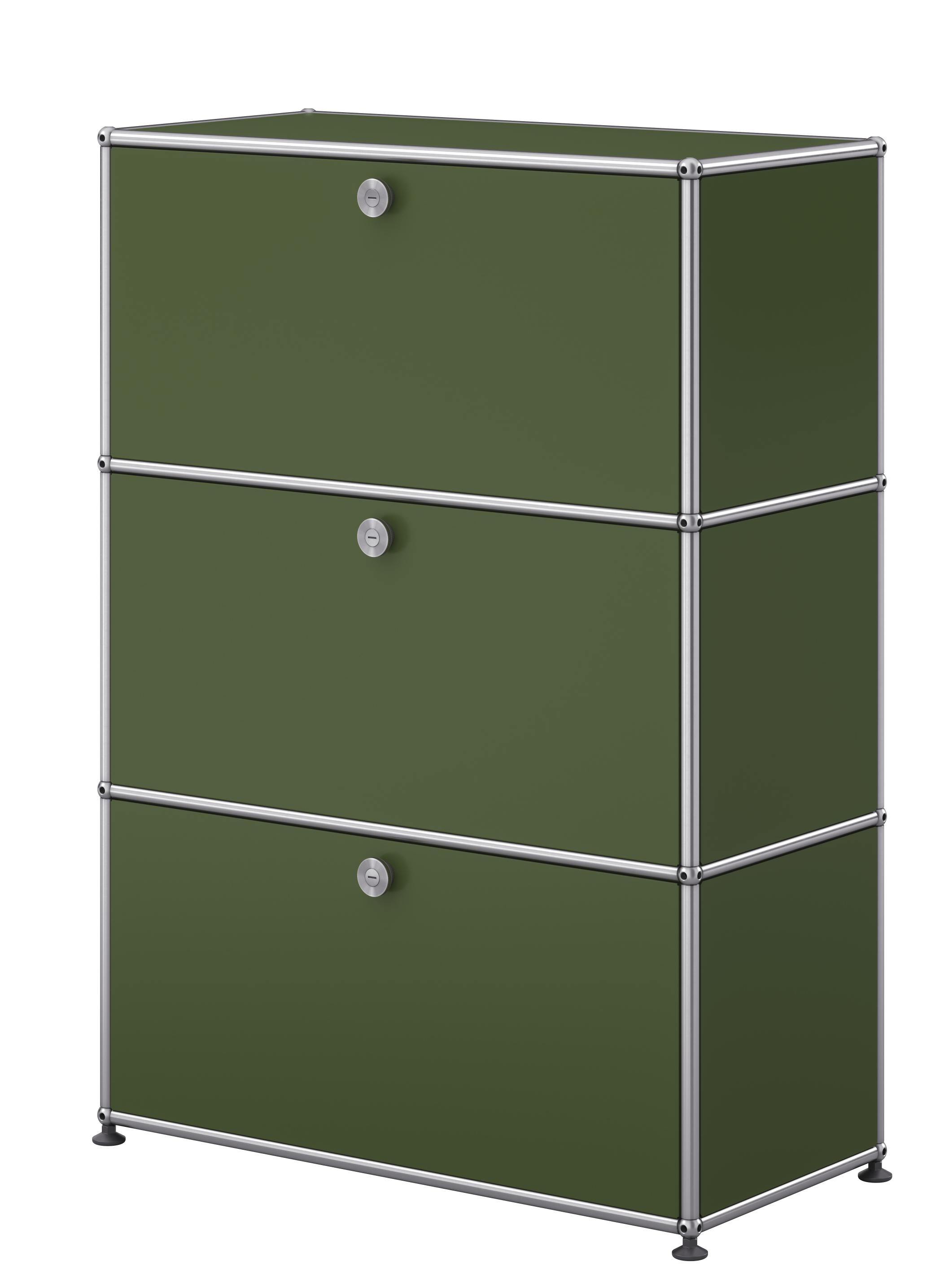 USM Haller Highboard G1 with 3 doors – Olive Green