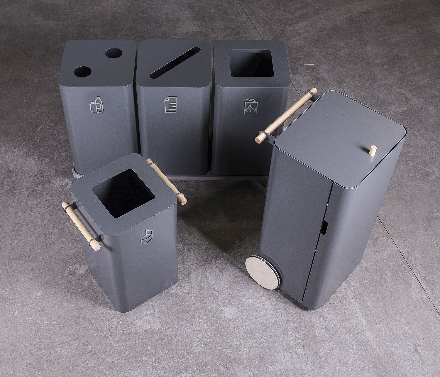 Symbols for bin waste bin / waste separation Mizetto QUICK SHIP