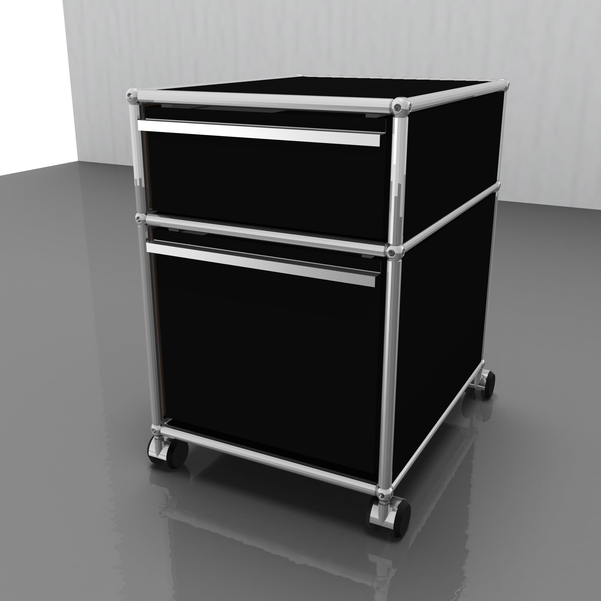 Leather cover for USM Roll container 50x39,5 cm Leather on Top