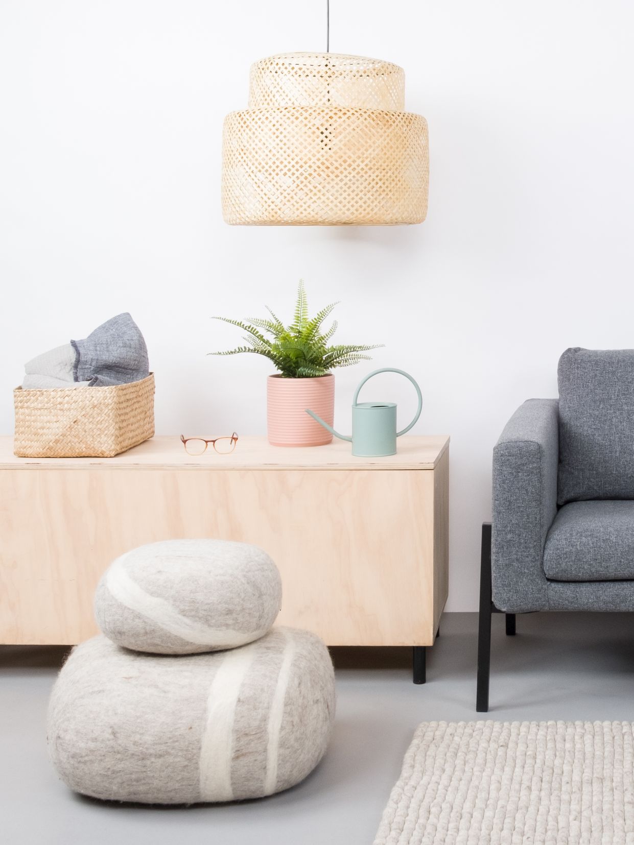 Felt Stone Stool L Béla myfelt