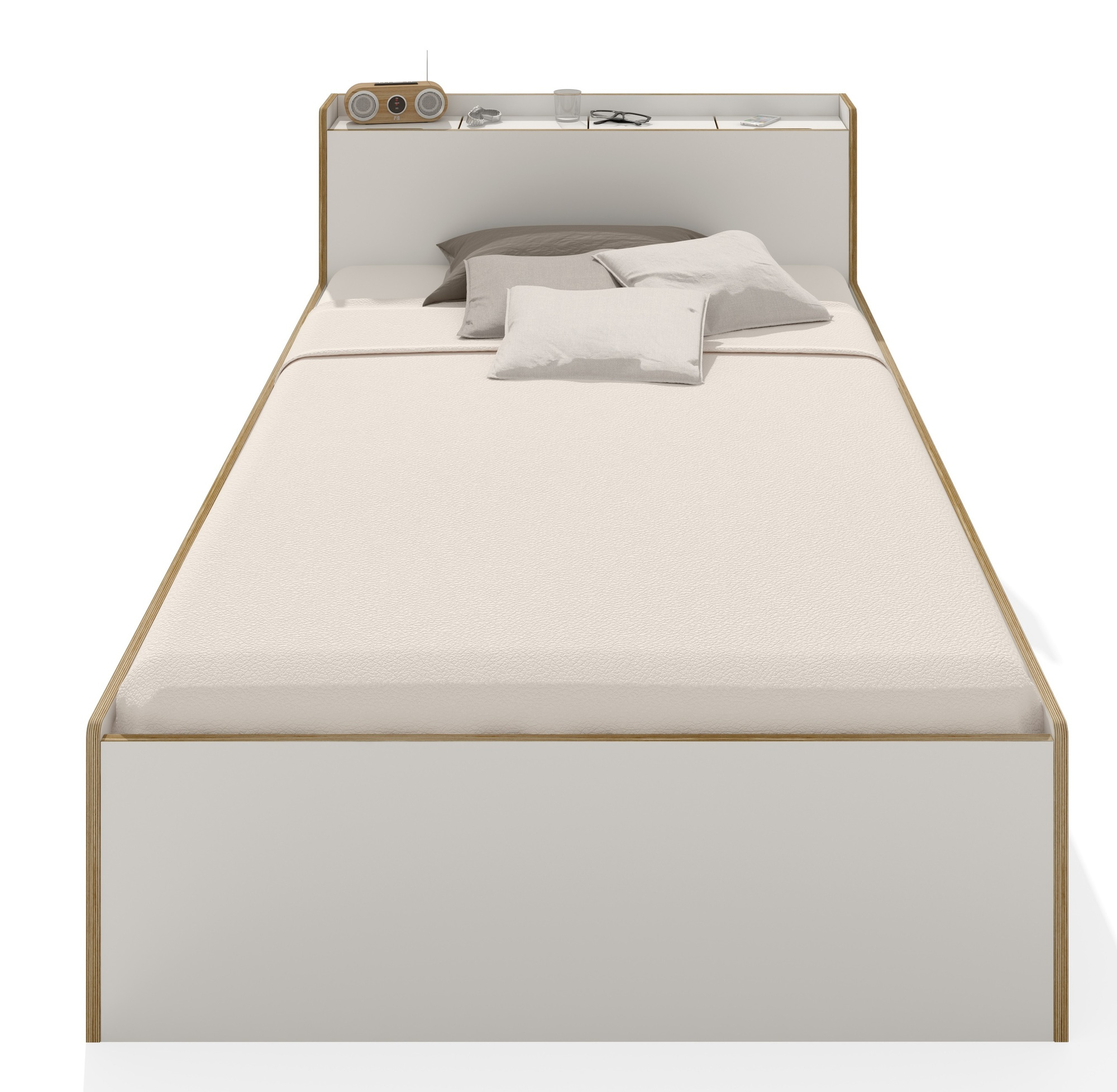 Nook Single bed CPL White Müller Möbelwerkstätten