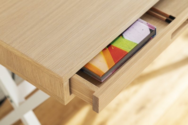 Hyppolite Secretary White Frame Hartô