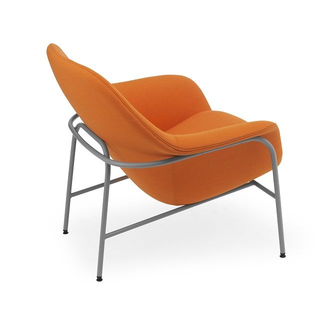 acre Boost makkelijk te gebruiken Drape Lounge Chair Low Normann Copenhagen | Stahl grau / Remix 536 | NOCOP  607050