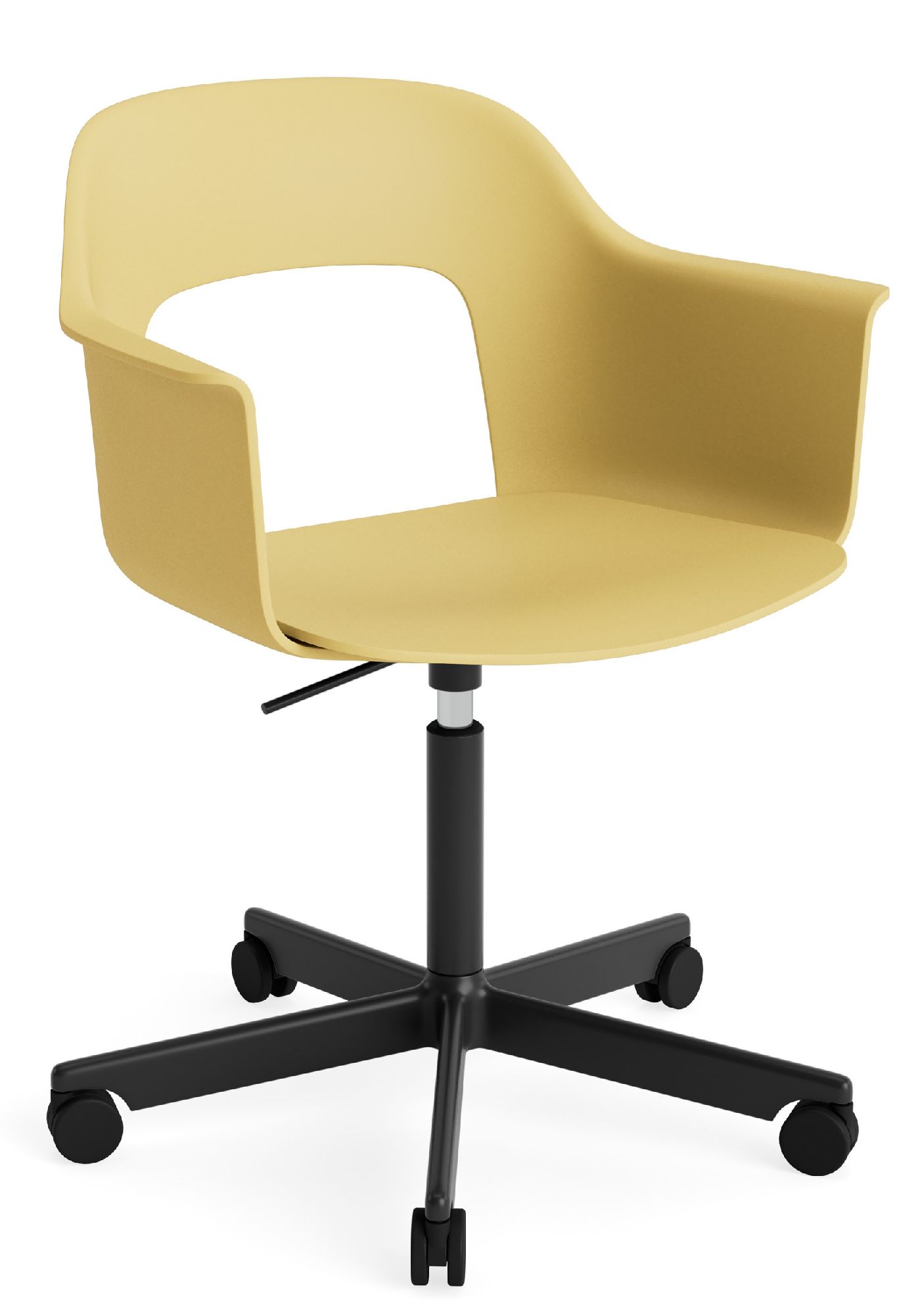 Layout Armchair 241 Armchair 5-star base swivel mechanism with gas spring Hay 