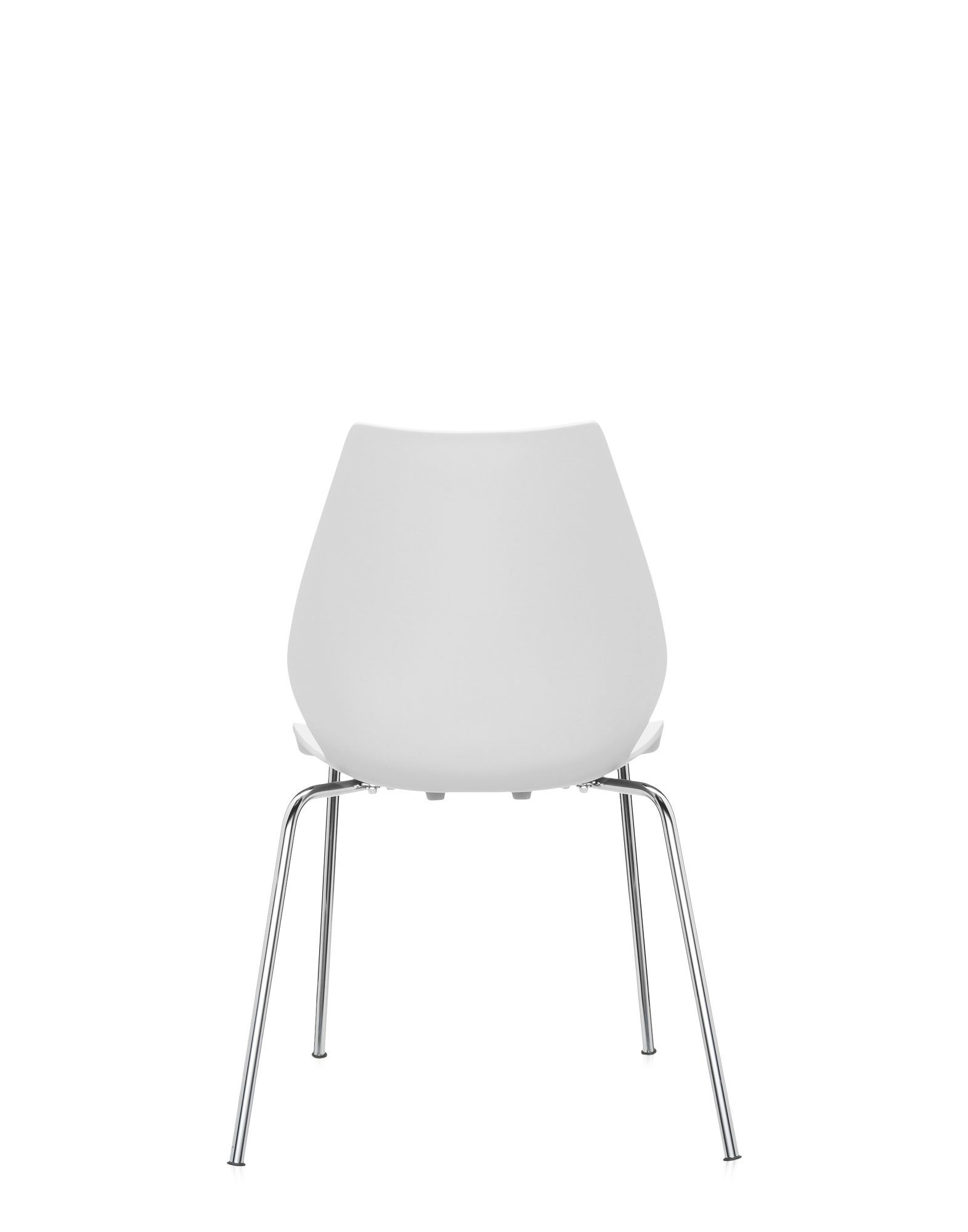 Maui Chair without Armrests Kartell zinc white