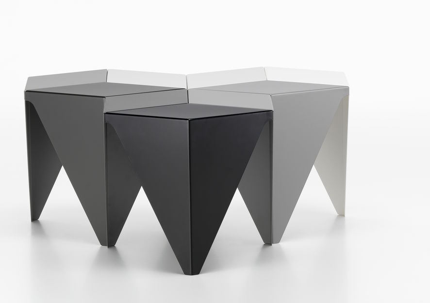 Prismatic Table side table, geometric design, Vitra