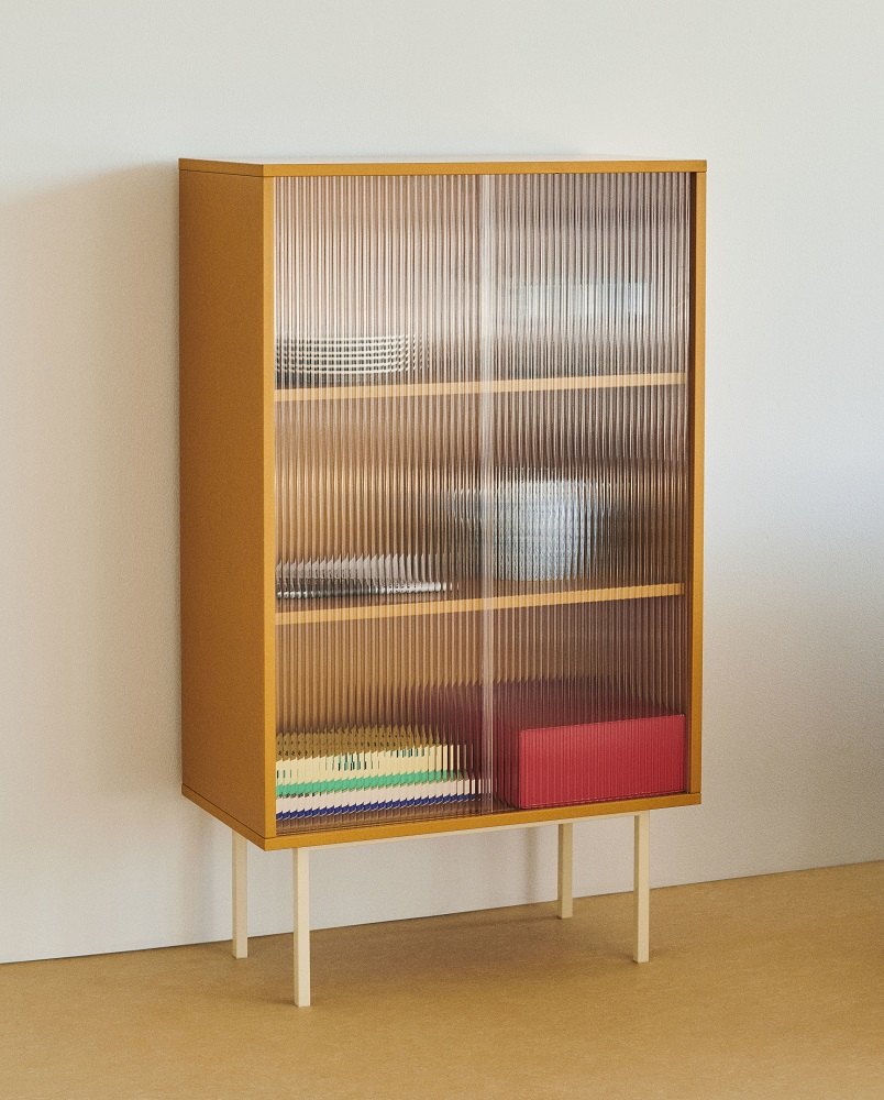 Colour Cabinet Tall Hay Yellow