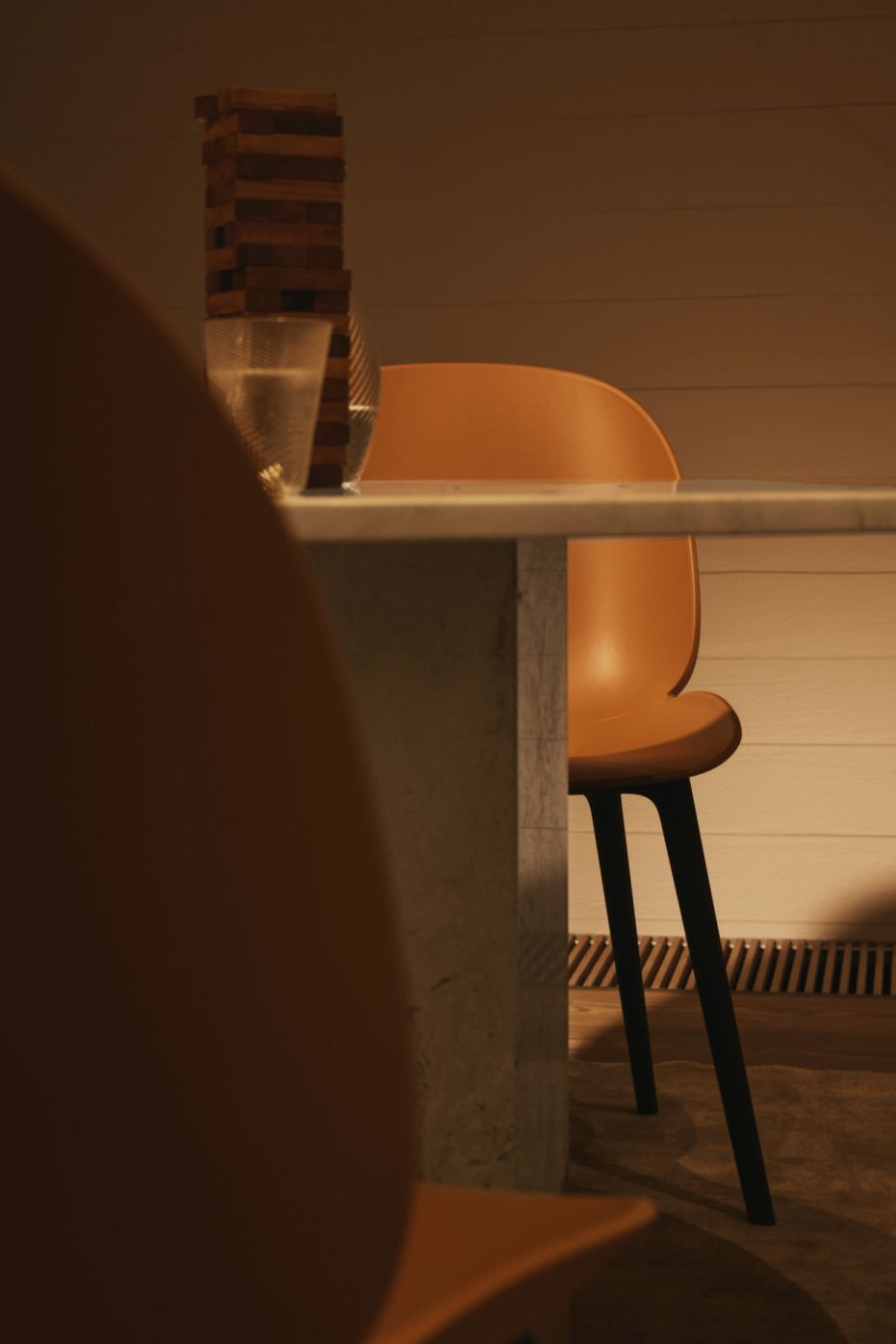 Beetle Chair Dining Chair Unupholstered Plastic Frame Gubi