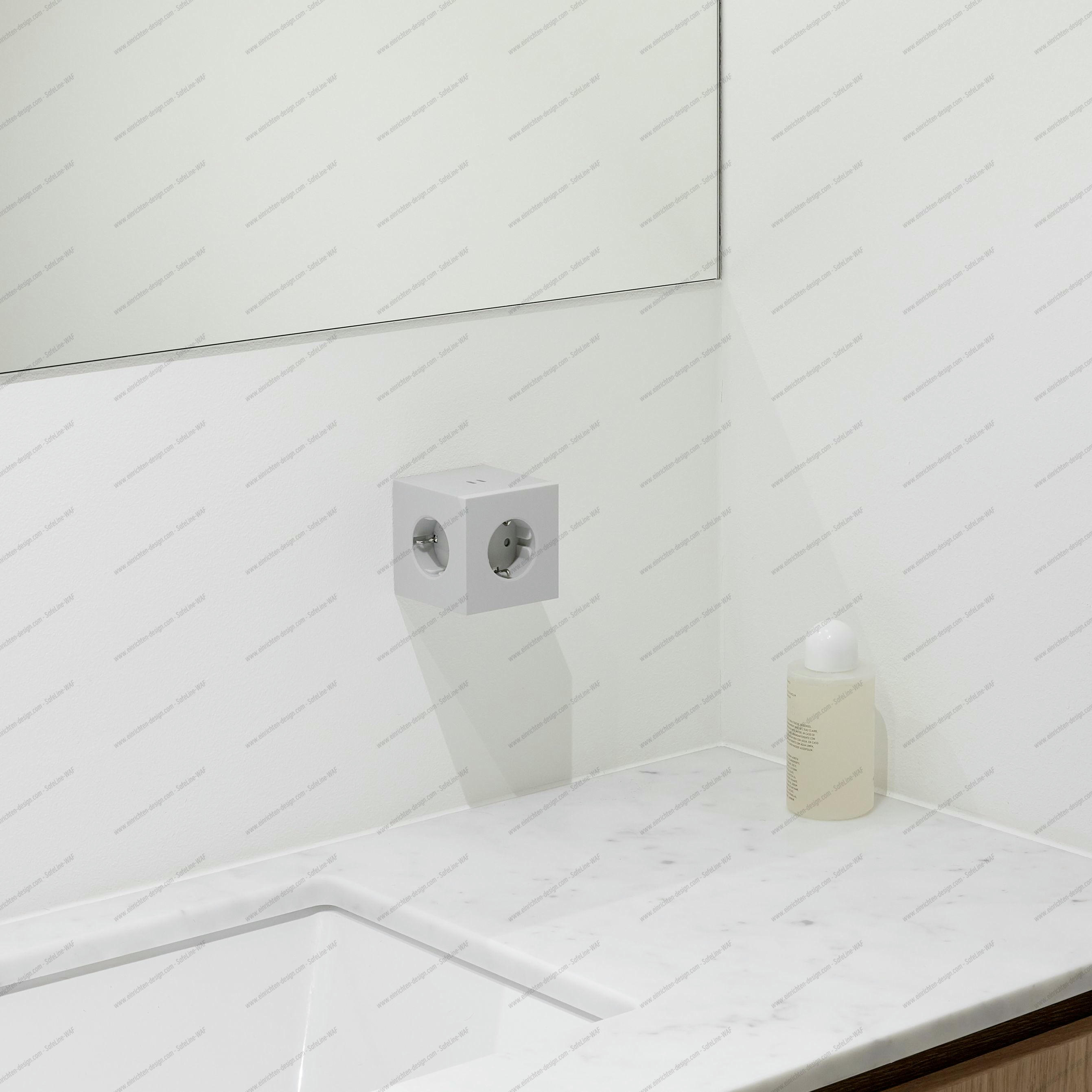 Square 2 - Avolt Socket Cube with USB-C Gotland grey dfp Design 