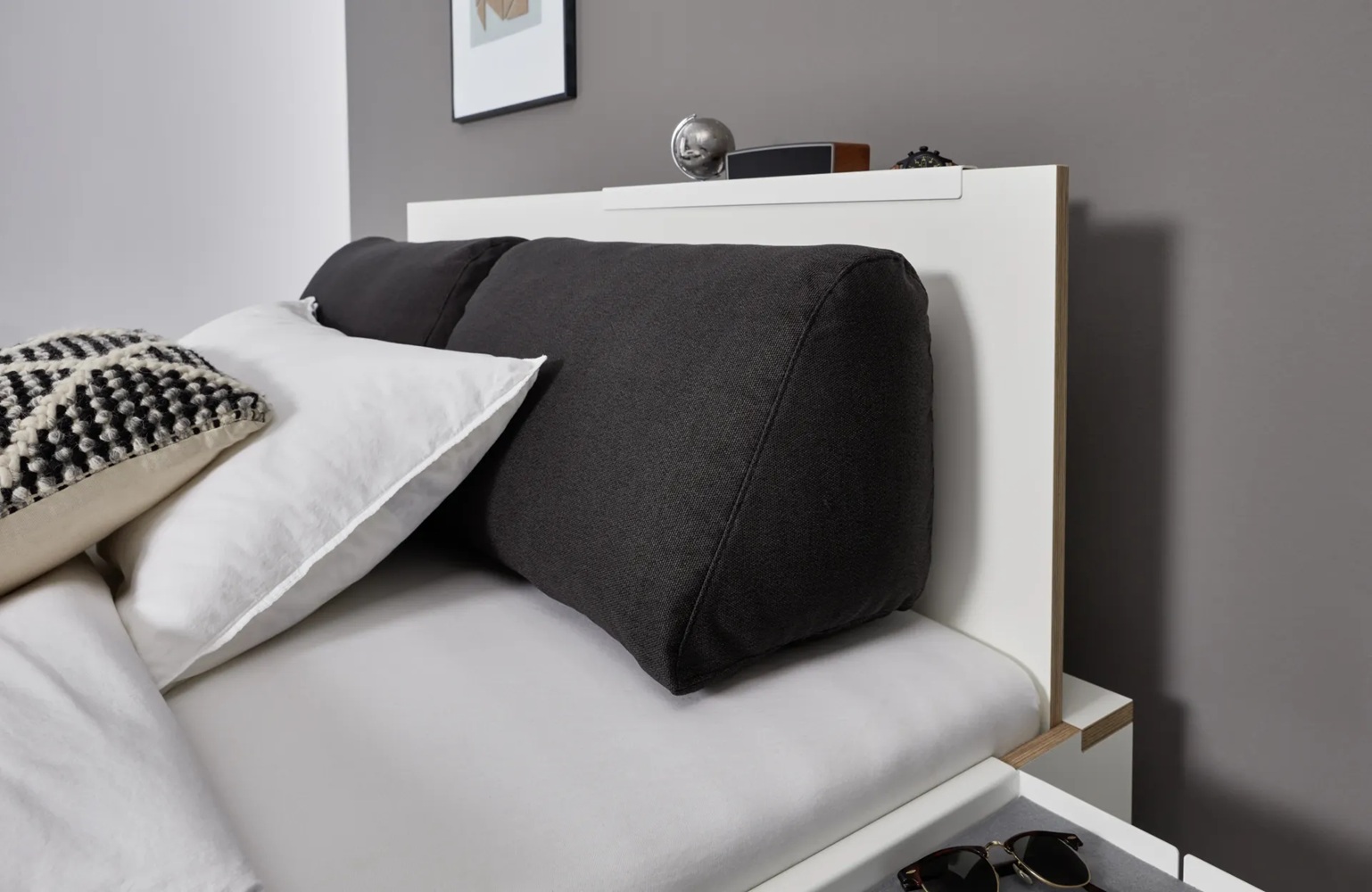 Square back cushion rounded for Stacking lounger Müller Small Living