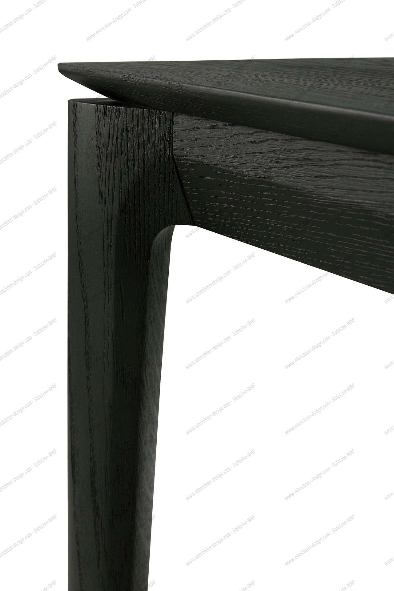 Bok extendable Table oak black - rectangular Ethnicraft