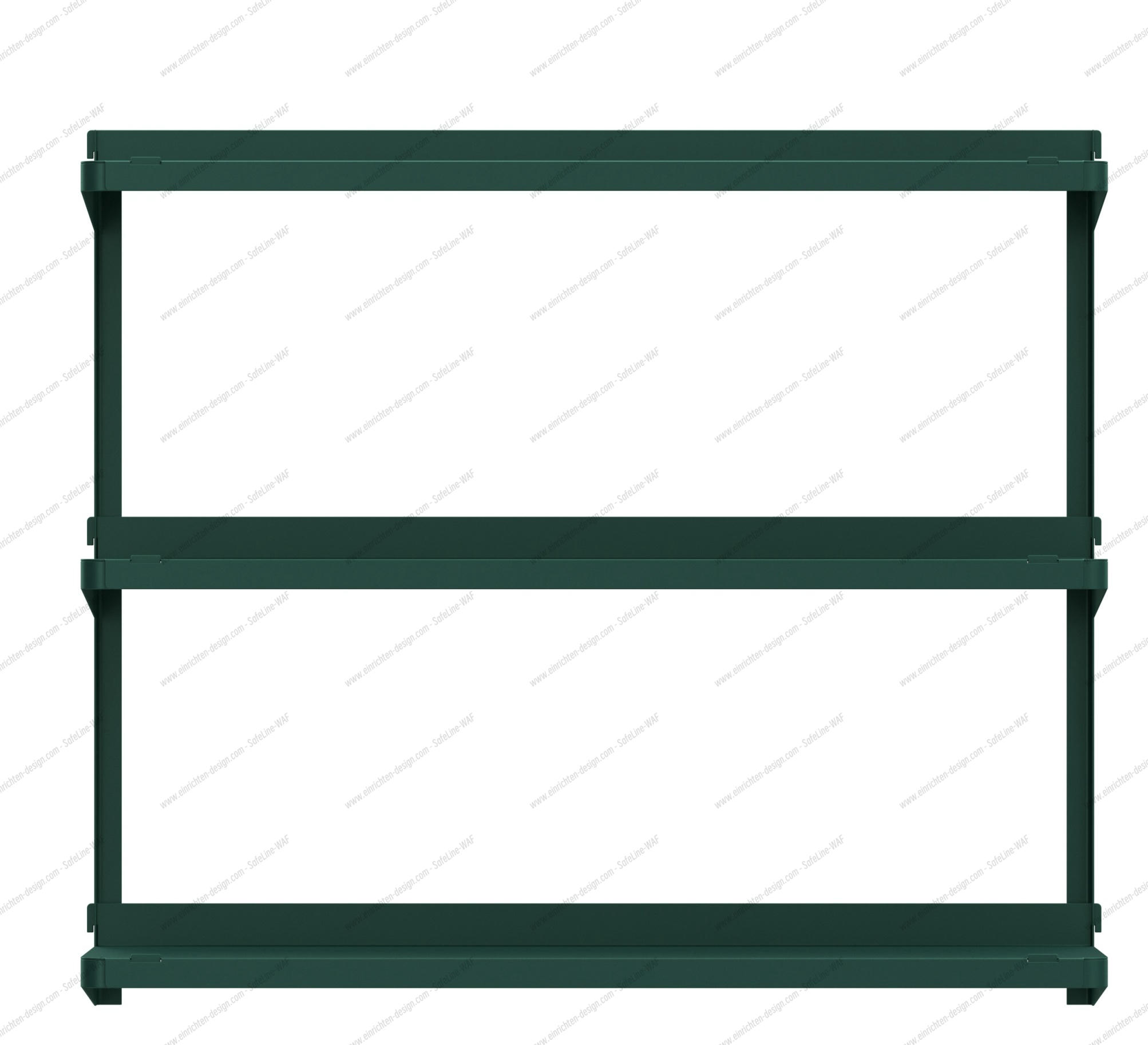 Click wall shelf W 71 x D 21 x H 61 cm / DARK GREEN New Tendency SINGLE PIECES