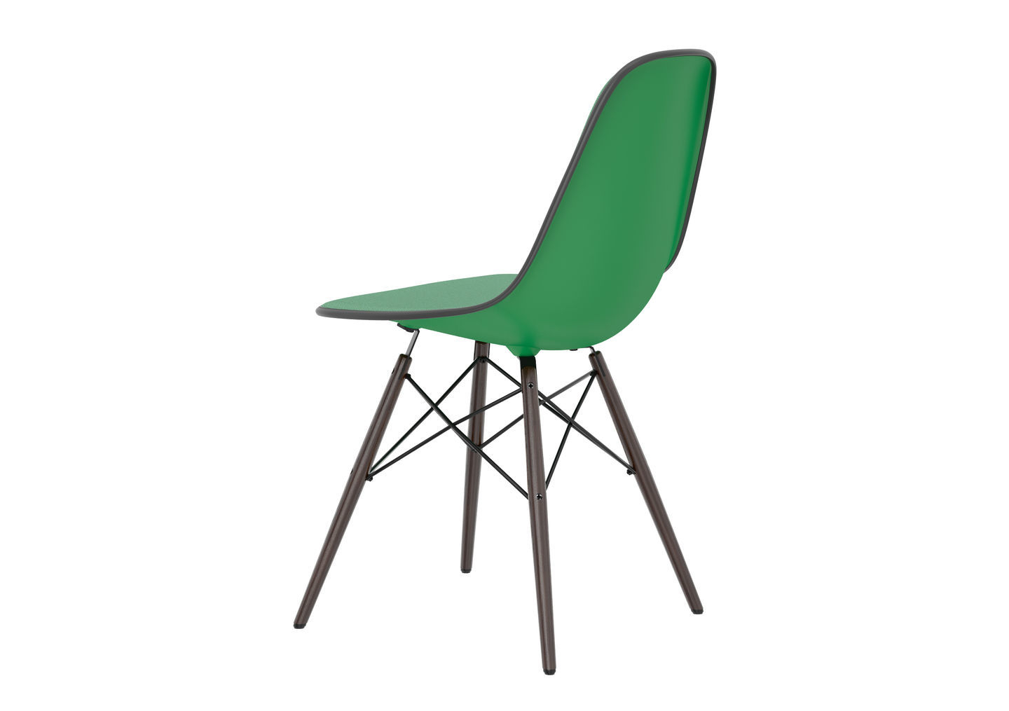 Eames Plastic Side Chair DSW Chair fully upholstered Vitra