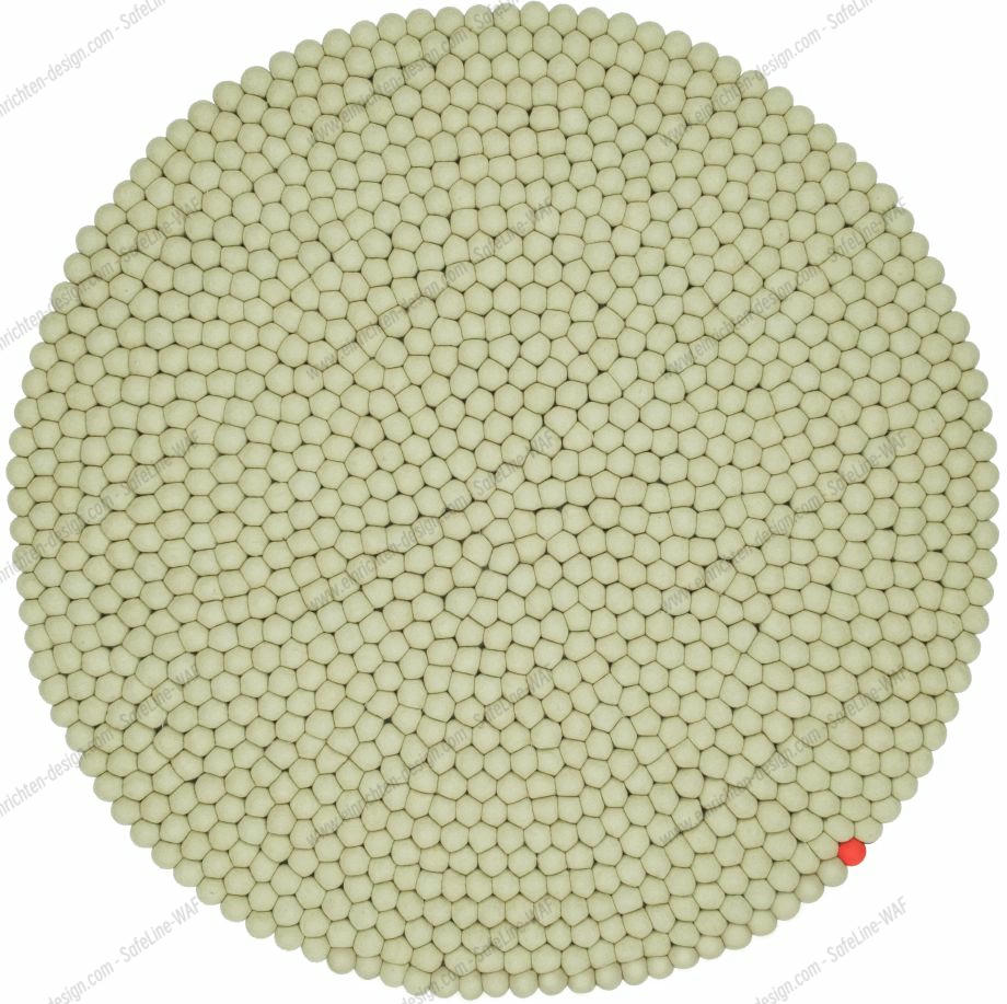 Big One Round Felt carpet Ø 160 cm myfelt Green beige