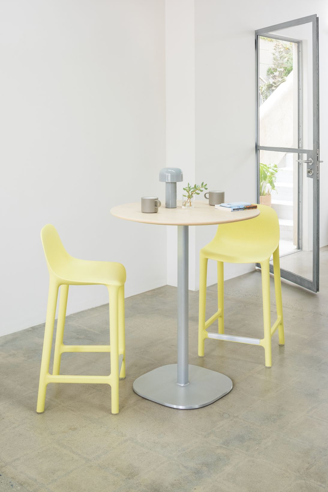 Broom Counter Stool Butter Yellow Emeco